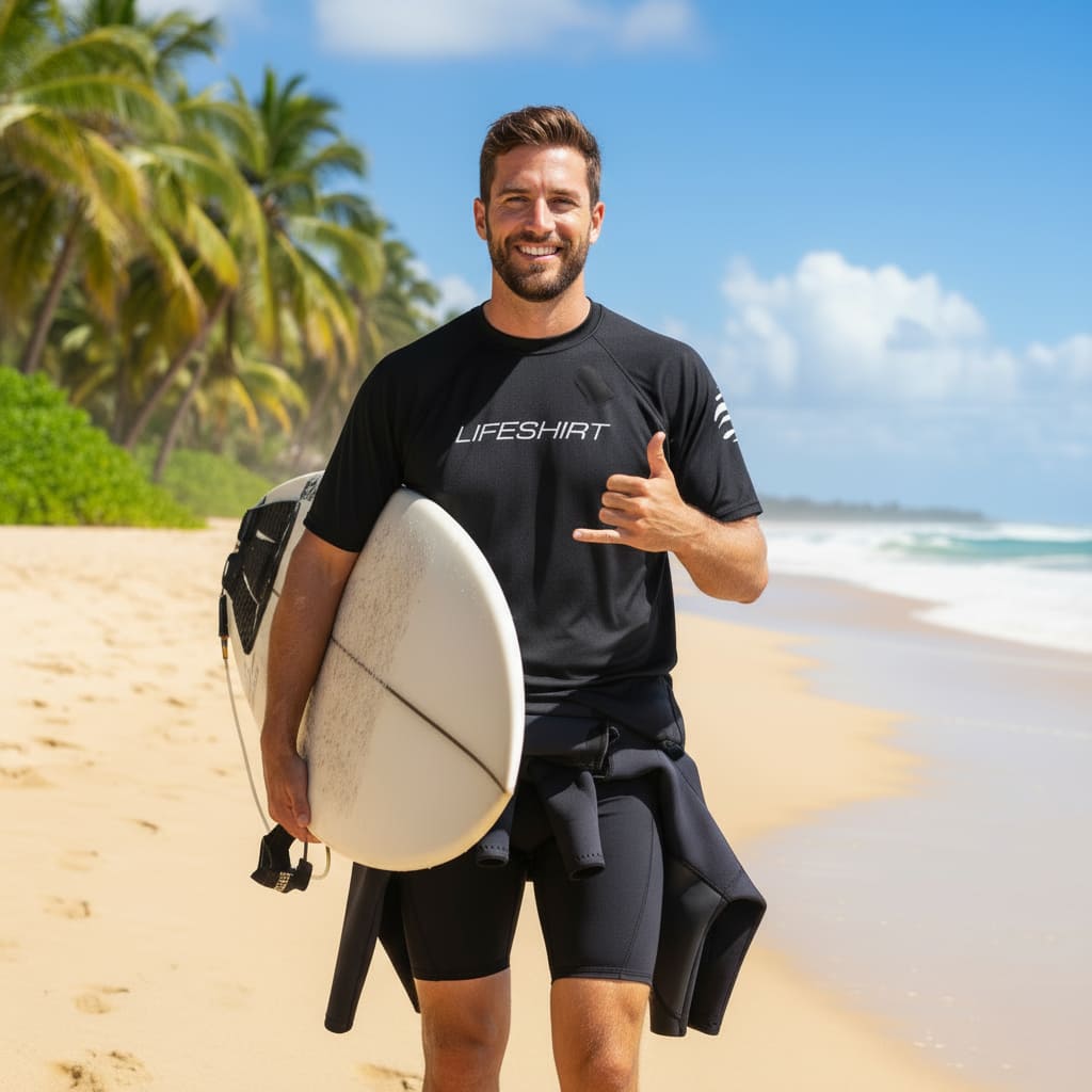 Lifeshirt is a surfers best friend!